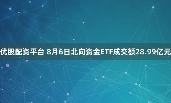 优股配资平台 8月6日北向资金ETF成交额28.99亿元